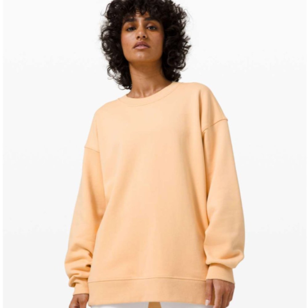Lululemon Perfectly Oversized Crew Ivory Peach